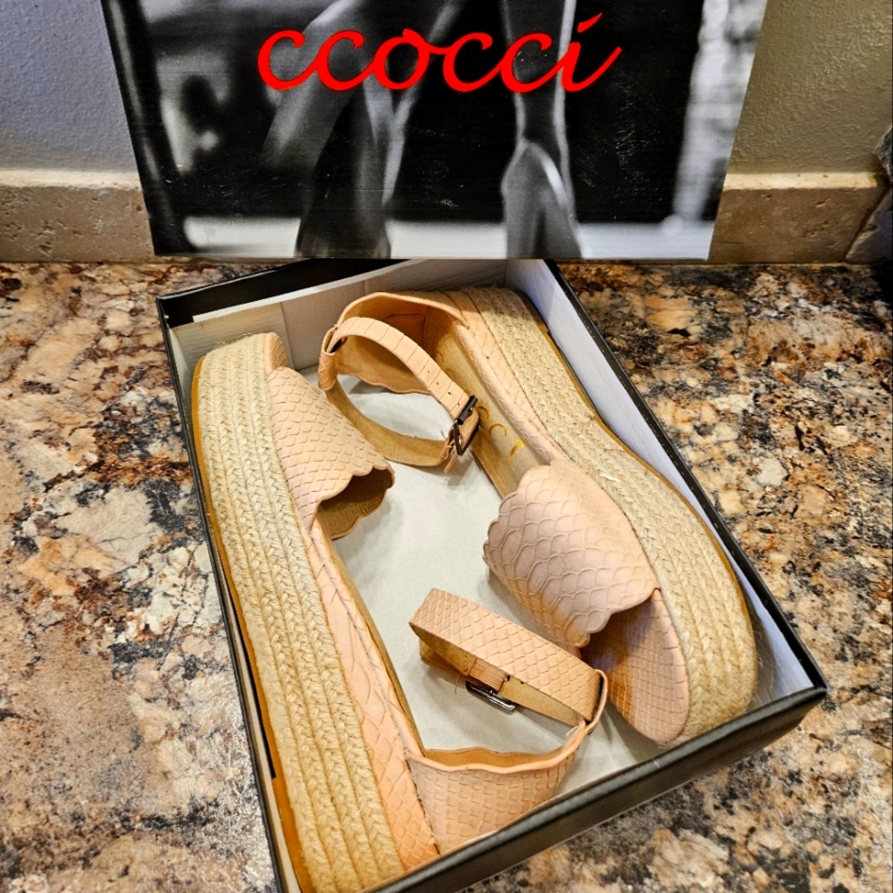 Womens Snakeskin/Python Espadrilles - image 1